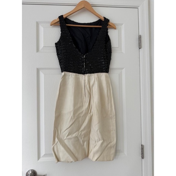 1950s Vintage Black Sequin Wiggle Dress Dress small - Picture 2 of 6
